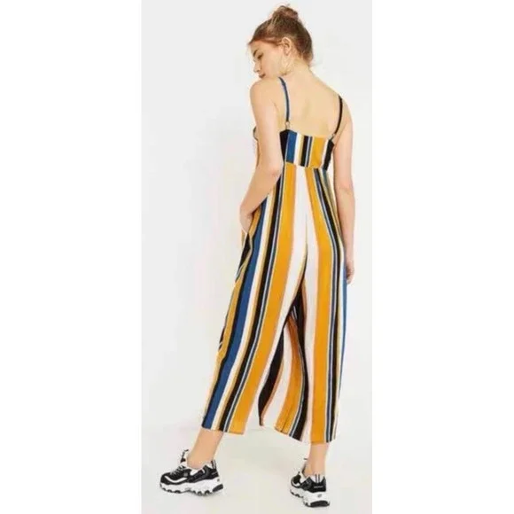 URBAN OUTFITTERS Multicolor Tootsie Stripped Jumpsuit - Picture 2 of 6